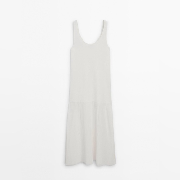 Massimo Dutti White Knit Maxi - Picture 4 of 6